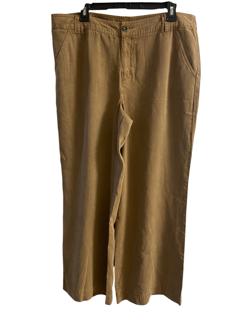 Sundance Straight wide Leg Chinos in Khaki Brown Sz 16 NWOT